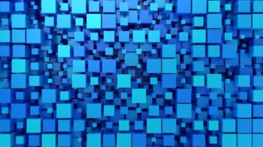 Kutularının arka plan. Soyut arka plan, 2 1, döngü, 4 k, oluşturulan 3d animasyon