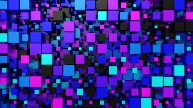 Kutularının arka plan. Arka plan, loop, 4 k, oluşturulan 3d animasyon