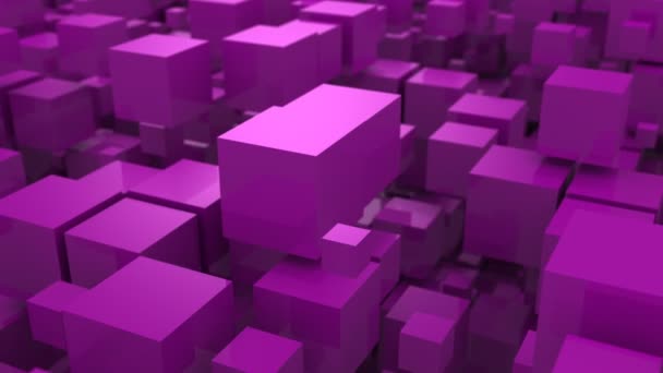 Contexte des boîtes. Fond abstrait, boucle 2 en 1, créé en 4K, animation 3d 