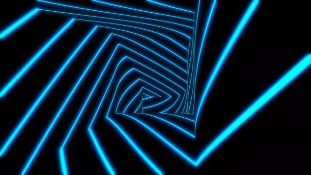 Gaan Naar Tunnel Abstract Achtergrond Loop Gemaakt Animatie — Stockvideo