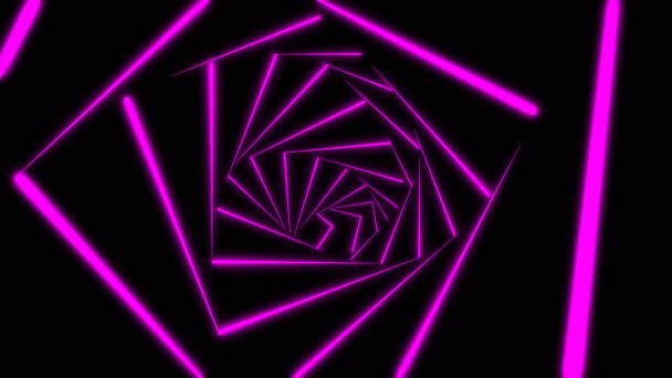 Déménagement dans le tunnel. Fond abstrait, boucle, créé en 4K, animation 3d