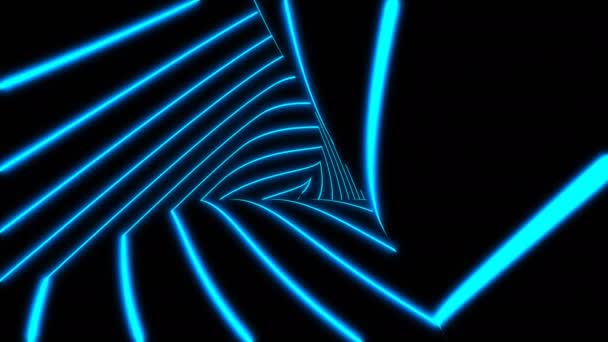 Bewegen Tunnel Abstrakter Hintergrund Schleife Erstellt Animation — Stockvideo