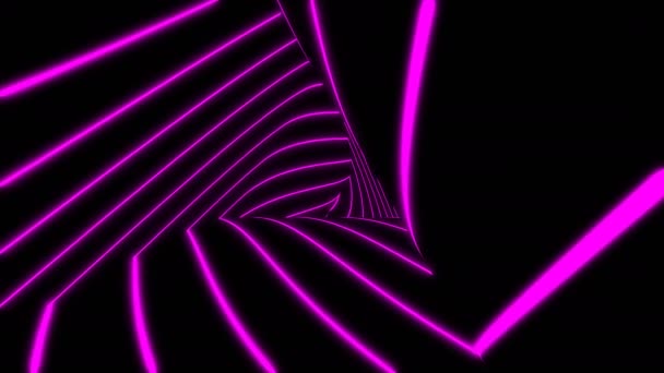 Przeprowadzam Się Tunelu Abstrakcyjne Tło Pętla Stworzona Animacji — Wideo stockowe
