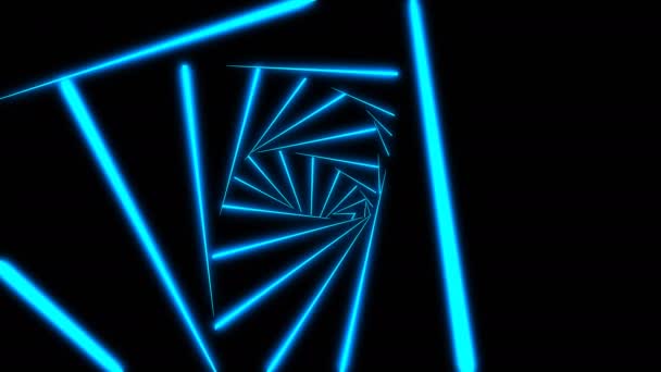 Gaan Naar Tunnel Abstract Achtergrond Loop Gemaakt Animatie — Stockvideo