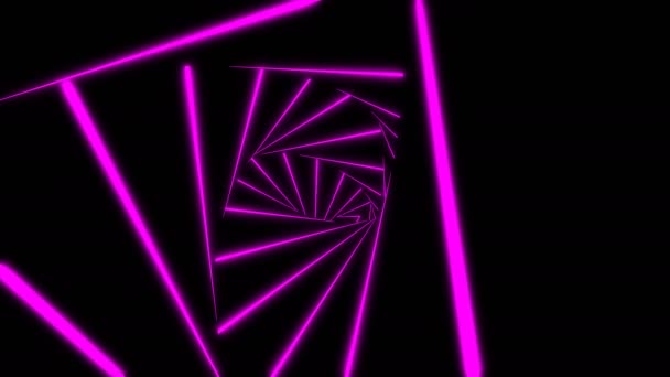 Déménagement dans le tunnel. Fond abstrait, boucle, créé en 4K, animation 3d