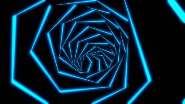 Рухається Всередину Тунелю Абстрактний Фон Петля Створена Анімація — стокове відео