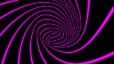 Tünelin içine giriyoruz. Soyut arkaplan, döngü, 4K, 3d animasyonda oluşturuldu