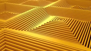 Kareler bir dalga oluşur. Soyut arka plan, 2 1, döngü, 4 k, oluşturulan 3d animasyon