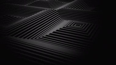 Kareler bir dalga oluşur. Soyut arka plan, 2 1, döngü, 4 k, oluşturulan 3d animasyon