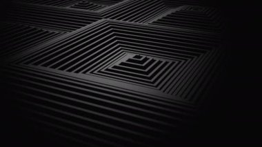 Kareler bir dalga oluşur. Soyut arka plan, 2 1, döngü, 4 k, oluşturulan 3d animasyon