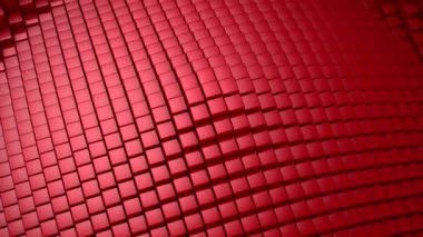 Kutular bir dalga oluşturur. Döngü arkaplan, 5 in 1, 3d görüntüleme, 4k çözünürlük