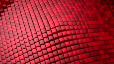 Kutular bir dalga oluşturur. Döngü arkaplan, 5 in 1, 3d görüntüleme, 4k çözünürlük