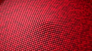 Kutular bir dalga oluşturur. Döngü arkaplan, 5 in 1, 3d görüntüleme, 4k çözünürlük