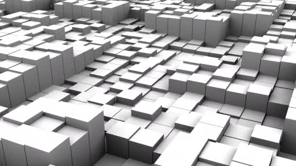 Background Cubes Abstract Motion Loop Rendering Resolution — Stock Video