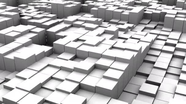 Antecedentes Dos Cubos Movimento Abstrato Loop Renderização Resolução — Vídeo de Stock