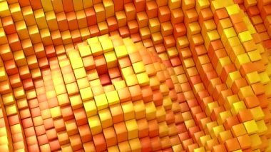 Kutular bir dalga oluşturur. Döngü arkaplan, 4 in 1, 3d görüntüleme, 4k çözünürlük