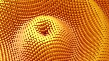 Kutular bir dalga oluşturur. Döngü arkaplan, 4 in 1, 3d görüntüleme, 4k çözünürlük