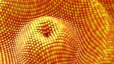 Kutular bir dalga oluşturur. Döngü arkaplan, 4 in 1, 3d görüntüleme, 4k çözünürlük