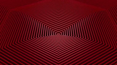 Altıgenler bir dalga oluşturur. Soyut arkaplan, döngü, 3d görüntüleme, 4k çözünürlük