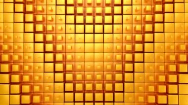 Kutular bir dalga oluşturur. Soyut hareket, döngü, 4 in 1, 3d görüntüleme, 4k çözünürlük