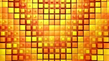 Kutular bir dalga oluşturur. Soyut hareket, döngü, 4 in 1, 3d görüntüleme, 4k çözünürlük