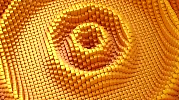 Коробки Утворюють Хвилю Абстрактний Рух Петля Візуалізація Роздільна Здатність — стокове відео