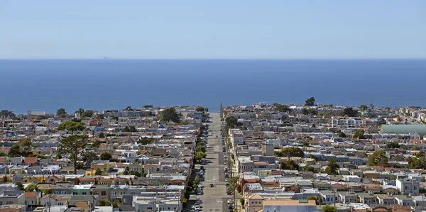 Légi Kilátás Egy Lakónegyedben San Francisco — Stock Fotó