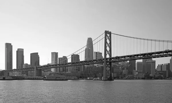 Skyline Noir Blanc Ville San Francisco États Unis — Photo