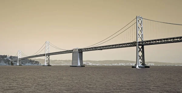 San Francisco Bay Híd Vintage Stílus — Stock Fotó