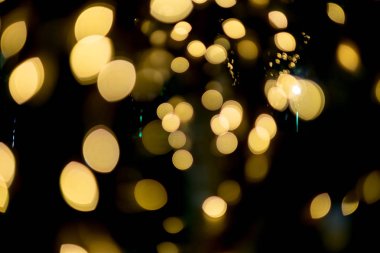 Bokeh arka plan, soyut altın bulanıklık.