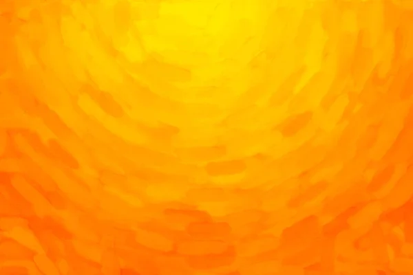 黄色橙色圆形水彩画渐变背景 彩色数字插图模拟真正的水彩与纸纹理 — 图库照片
