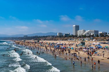 Santa Monica, Kaliforniya'daki plaj