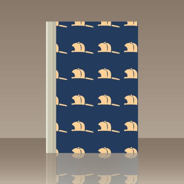 Başlıklar için kadın ve kitap. Yansıma ile nesnenin gerçekçi görüntü