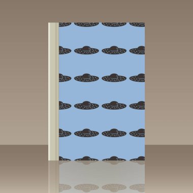 Başlıklar için kadın ve kitap. Yansıma ile nesnenin gerçekçi görüntü