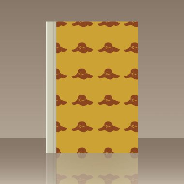 Başlıklar için kadın ve kitap. Yansıma ile nesnenin gerçekçi görüntü