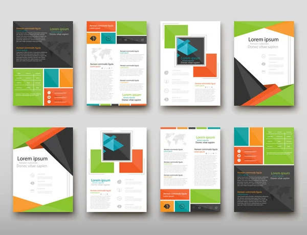 Afiş broşür afiş tasarım şablonu vektör, broşür kapak sunu soyut geometrik arka plan, A4 boyutu gölge düzeninde