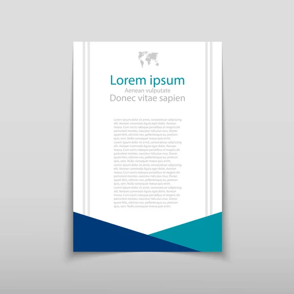 Afiş broşür afiş tasarım şablonu vektör, broşür kapak sunu soyut geometrik arka plan, A4 boyutu gölge düzeninde
