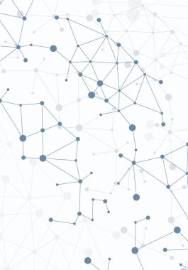 Afiş broşür afiş tasarım şablonu vektör, Dna soyut geometrik arka plan, A4 boyutu gölge düzeninde
