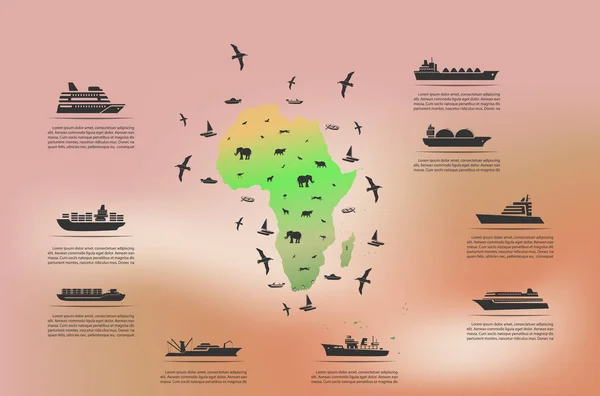 Karte Geografische Geschäftsinfografiken Broschüre Deckblatt Präsentation Abstrakt Technologie Jahresbericht Broschüre — Stockvektor