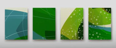 Afiş broşür afiş tasarım şablonu vektör, broşür kapak sunu soyut geometrik arka plan, A4 boyutu gölge düzeninde