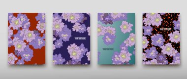 Afiş broşür afiş tasarım şablonu vektör, broşür kapak sunu soyut geometrik arka plan, A4 boyutu gölge düzeninde