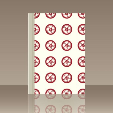 Araba tekerlek ve kitap. Yansıma ile nesnenin gerçekçi görüntü