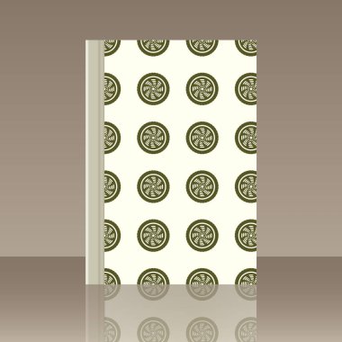 Araba tekerlek ve kitap. Yansıma ile nesnenin gerçekçi görüntü