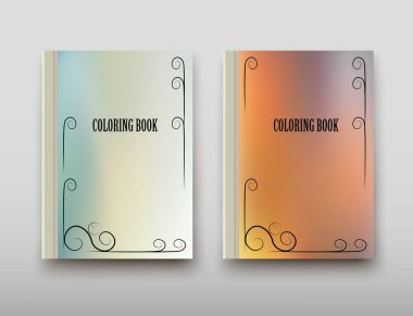 Boyama şablon vektör, broşür kapak sunu soyut geometrik arka plan, A4 boyutu gölge düzeninde afiş broşür el ilanı tasarımı