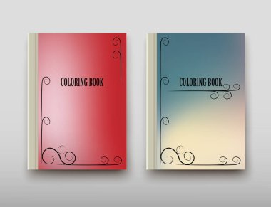 Boyama şablon vektör, broşür kapak sunu soyut geometrik arka plan, A4 boyutu gölge düzeninde afiş broşür el ilanı tasarımı