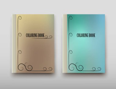 Boyama şablon vektör, broşür kapak sunu soyut geometrik arka plan, A4 boyutu gölge düzeninde afiş broşür el ilanı tasarımı