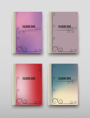 Boyama şablon vektör, broşür kapak sunu soyut geometrik arka plan, A4 boyutu gölge düzeninde afiş broşür el ilanı tasarımı