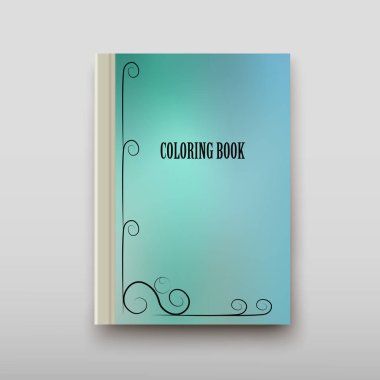 Boyama şablon vektör, broşür kapak sunu soyut geometrik arka plan, A4 boyutu gölge düzeninde afiş broşür el ilanı tasarımı