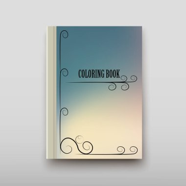 Boyama şablon vektör, broşür kapak sunu soyut geometrik arka plan, A4 boyutu gölge düzeninde afiş broşür el ilanı tasarımı