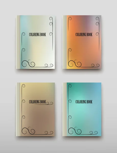 Boyama şablon vektör, broşür kapak sunu soyut geometrik arka plan, A4 boyutu gölge düzeninde afiş broşür el ilanı tasarımı